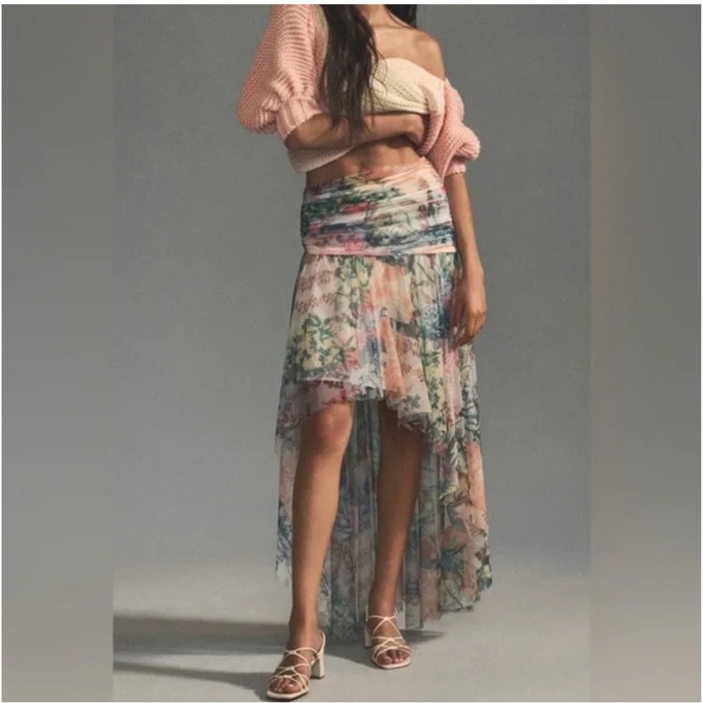 Anthropologie tulle garden beauty,high low skirt size 14 NWT